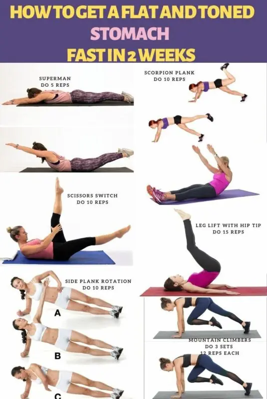 Flat stomach: the Pin Twins exercises to reduce belly fat