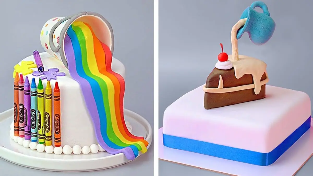 Fondant cake: beautiful baked goods yourself. Video