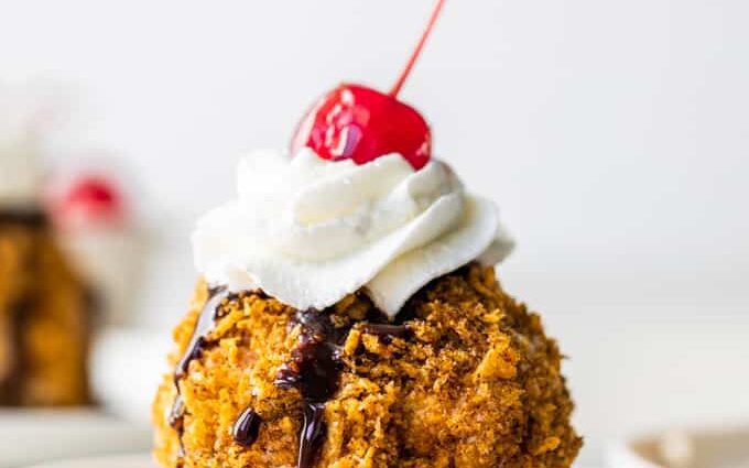 Fried ice cream: recipe with photo and video