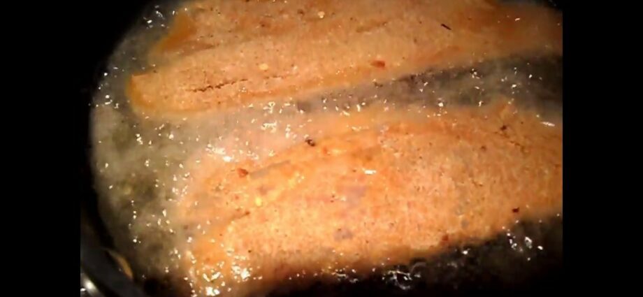 Fried pollock: video recipe