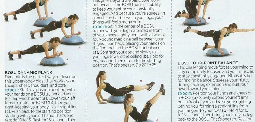 Fun bosu for serious workouts