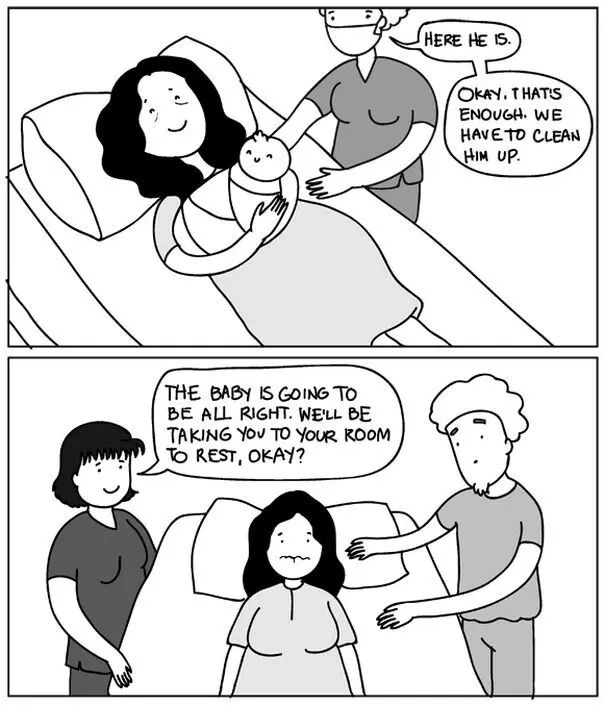 Funny and honest stories of mothers about childbirth