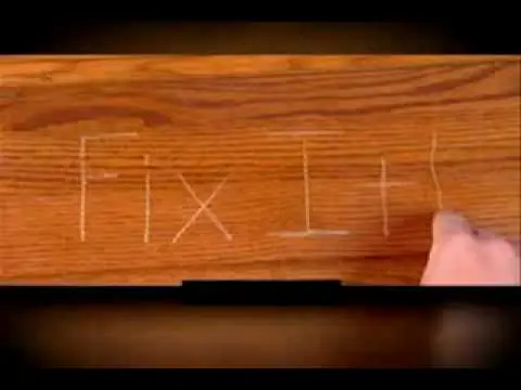 Furniture scratches: how to clean? Video