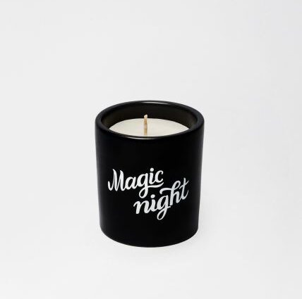 Garden flower night candle