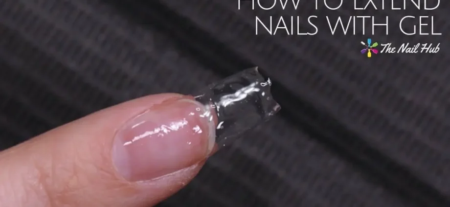 Gel nail extension at home. Video