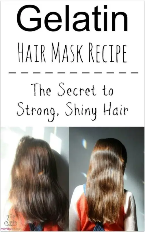 Gelatin hair mask. Video recipe