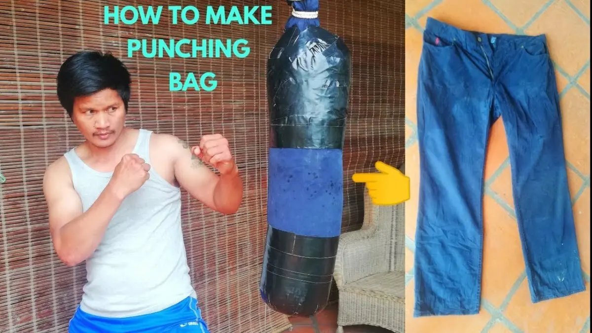 Get a punching bag to get in shape at home