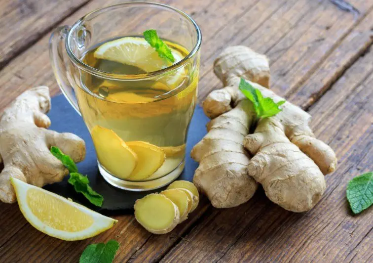 Ginger tea for colds (tea with ginger against viruses)