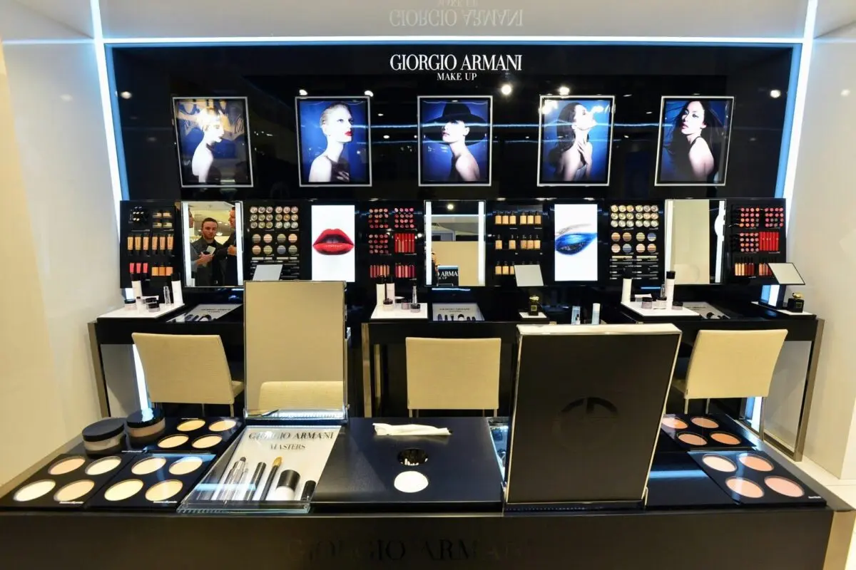 Giorgio Armani make-up store in the Ile de Beauate chain