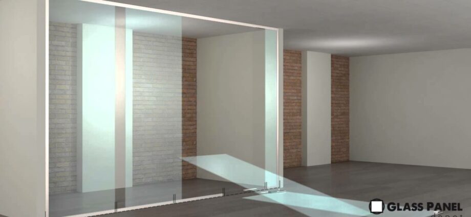 Glass partitions in the apartment: video