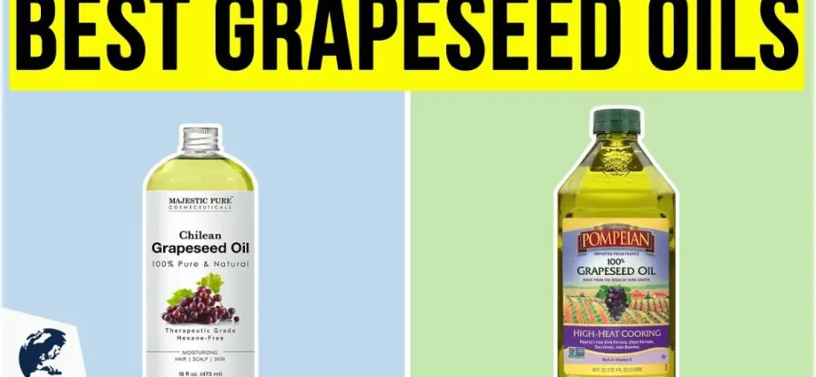 Grape seed oil for hair. Video reviews