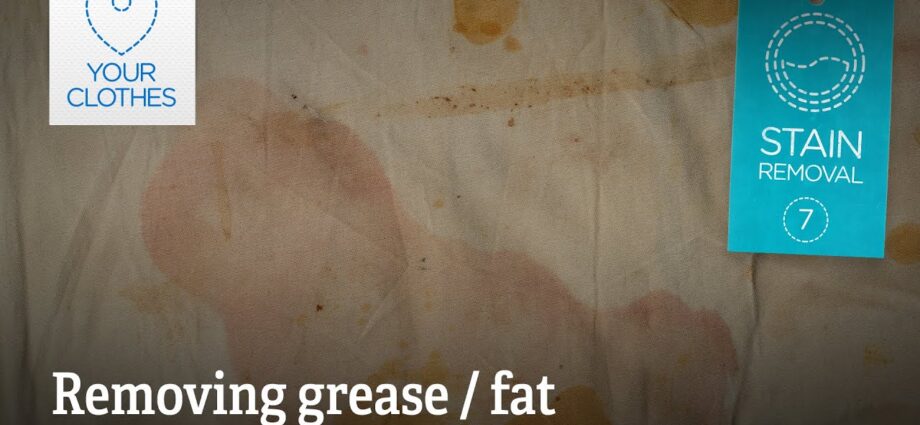 Greasy stains on fabric: how to remove from clothes. Video