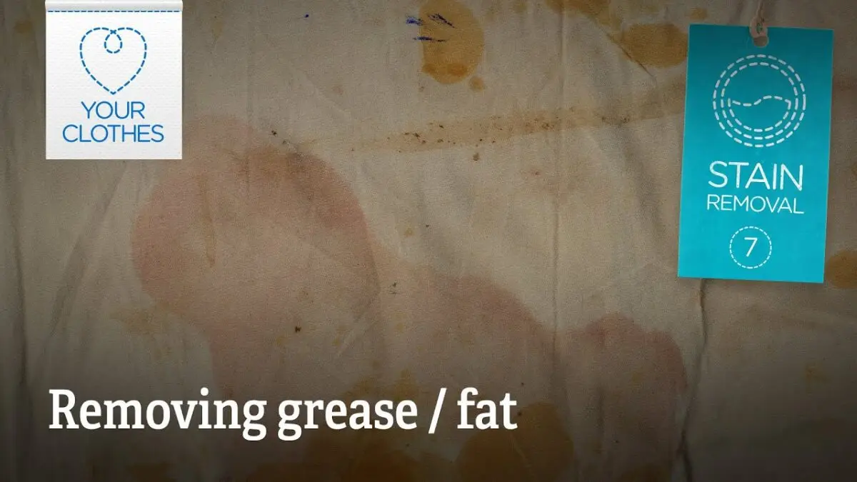 Greasy stains on fabric: how to remove from clothes. Video