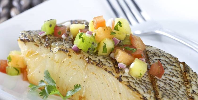 Grilled seabass: recipe with video