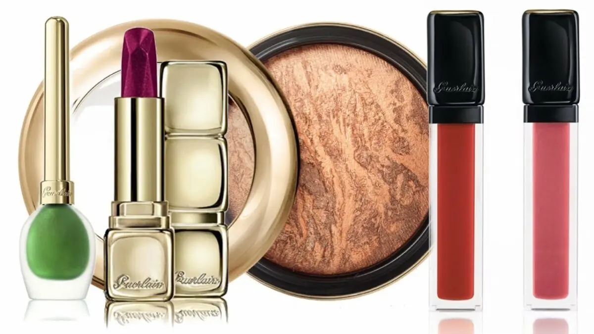 Guerlain autumn makeup collection: lipstick, eye shadow, powder