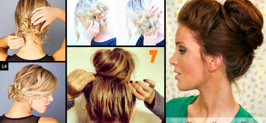 Hair bun: how to make it yourself? Video