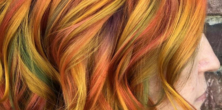 Hair coloring: fall colors