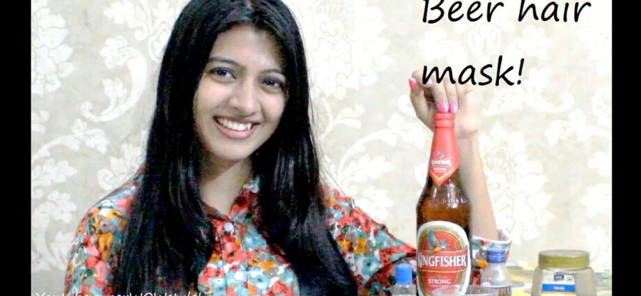 Hair masks with beer. Video