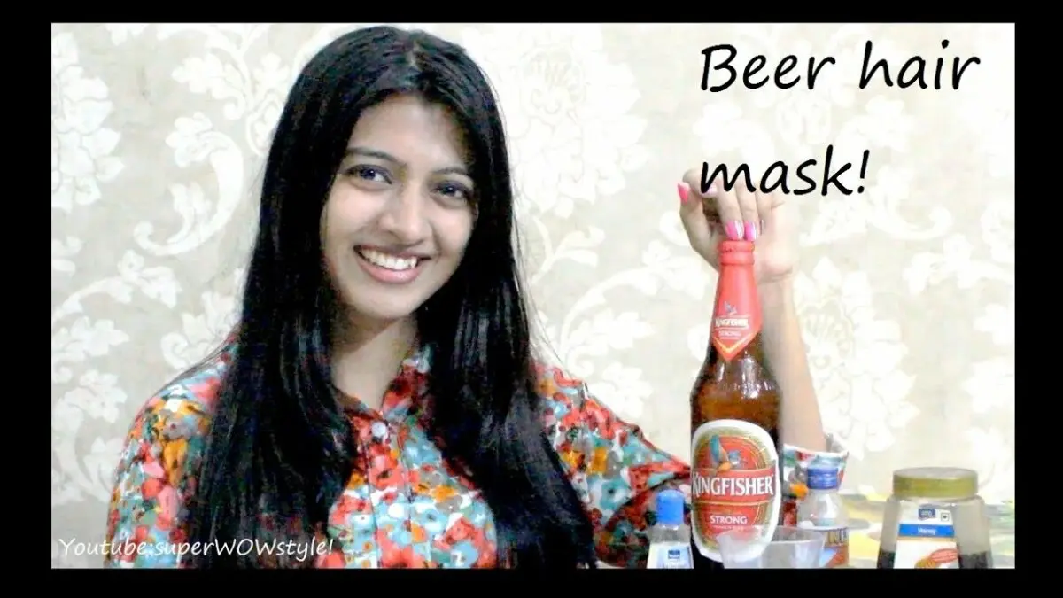 Hair masks with beer. Video