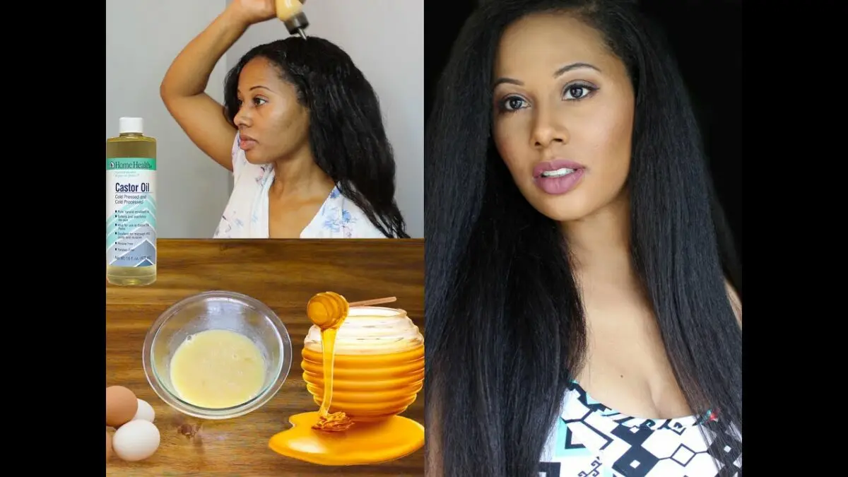 Hair masks with castor oil. Video