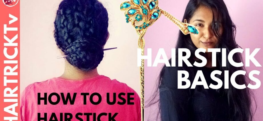 Hair sticks: how to pin correctly? Video