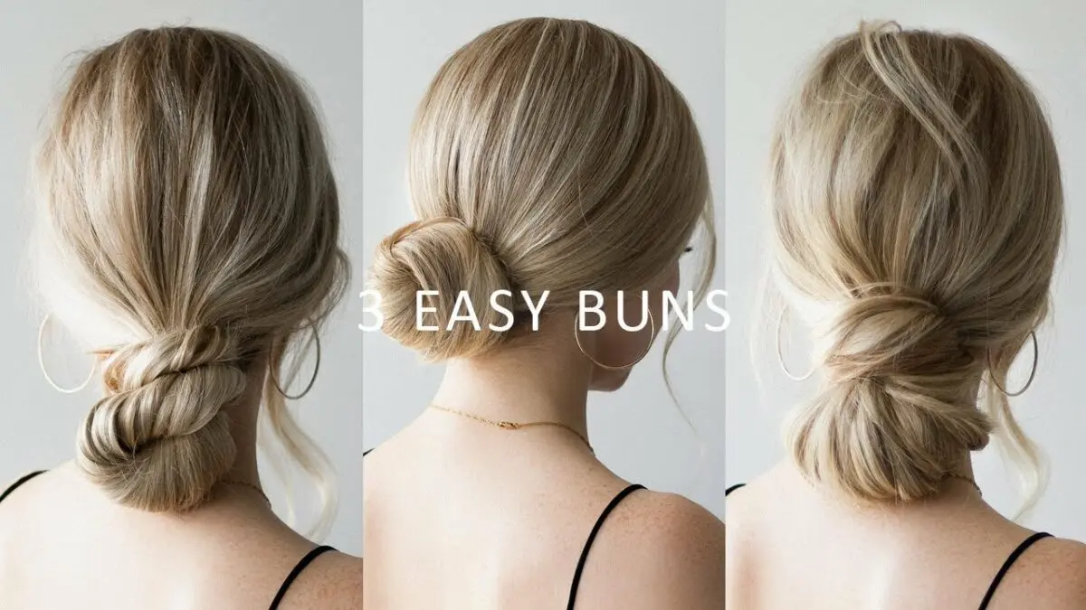 Hairstyle Bun: how to quickly do it. Video