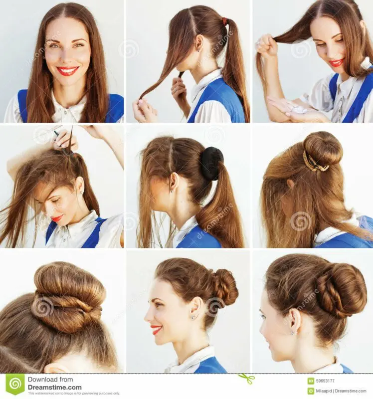 hairstyle for corporate: photo, instruction