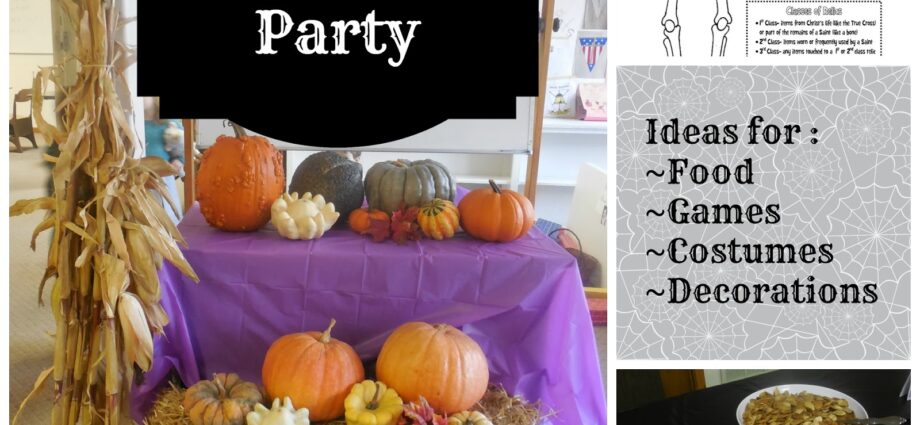 Halloween: Ngày các vị thánh: Tiệc tại gia: Lễ hội hóa trang