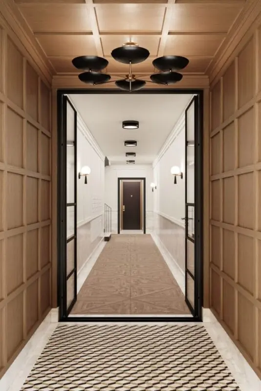 Hallway and corridor design: projects with estimates