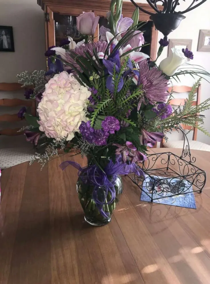 Happy birthday: daughter received flowers from dad, even when he died