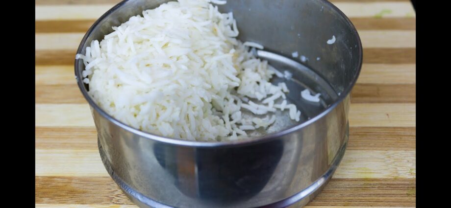 Hard rice diet for 3 days. Video