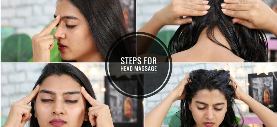 Head massage for hair growth