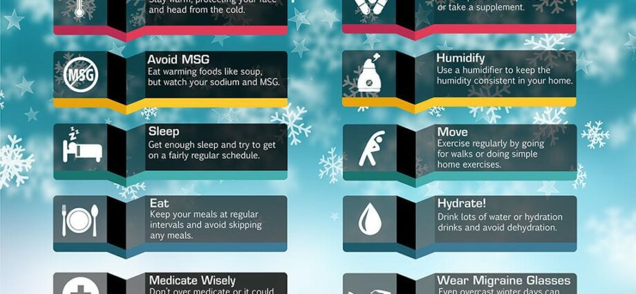 Headache and other negative effects of cold weather