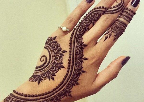 Henna drawings on hands