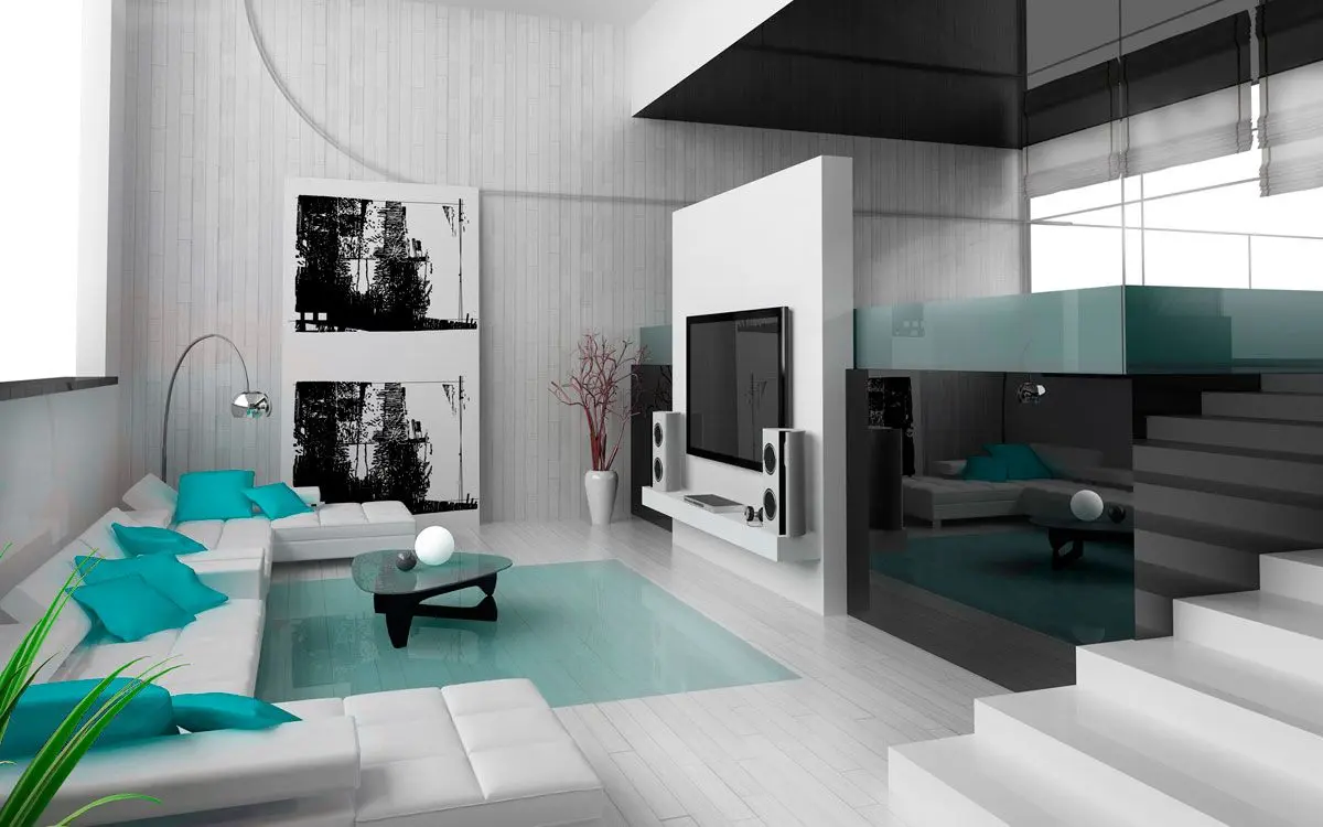 High-tech style in the interior of the apartment
