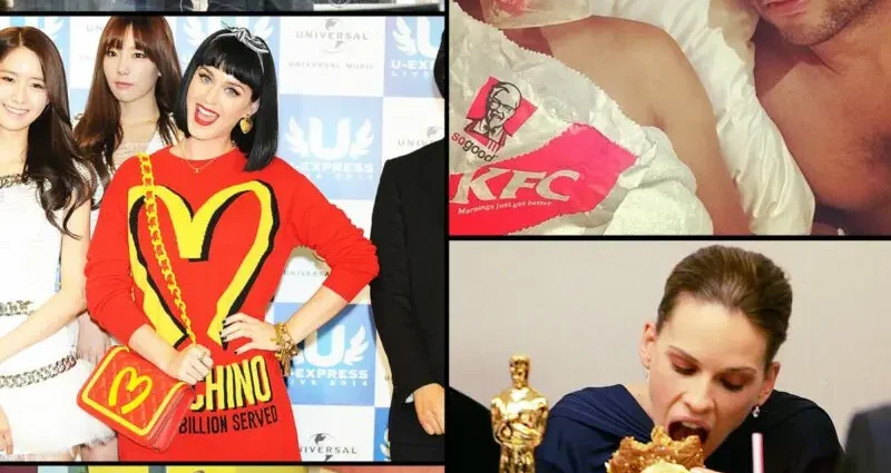 Hollywood stars fast food