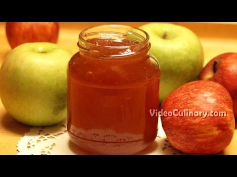 Homemade apple jam pie. Video