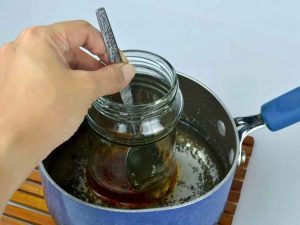 Honey in a water bath: how to melt