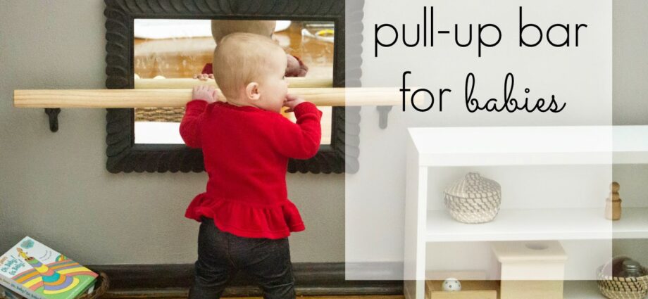 Horizontal bar for a child in an apartment: how to teach pulling up at home, at what age