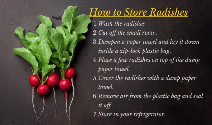 How and where to store radishes correctly?