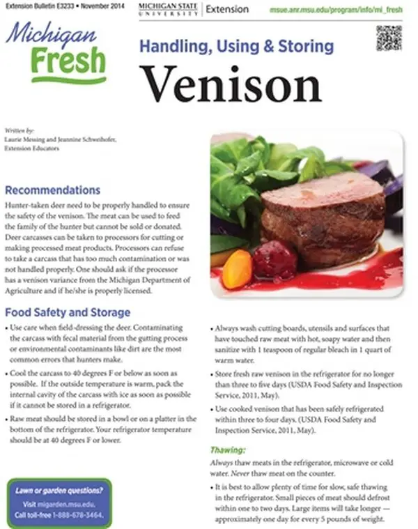 How and where to store venison correctly?