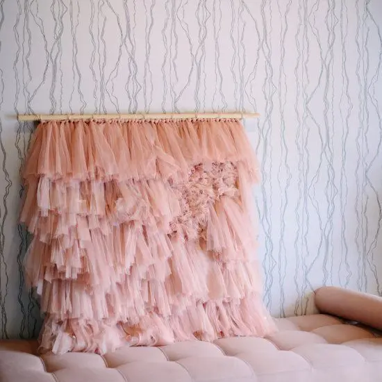 How beautiful to hang tulle, photo
