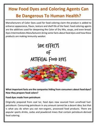 How food flavorings can be dangerous