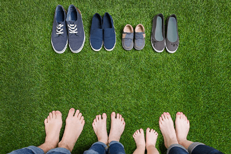 How many pairs of shoes should a child have: photo of children&#8217;s shoes