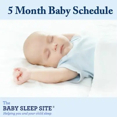 How much should a child sleep at 5 months: during the day, hours