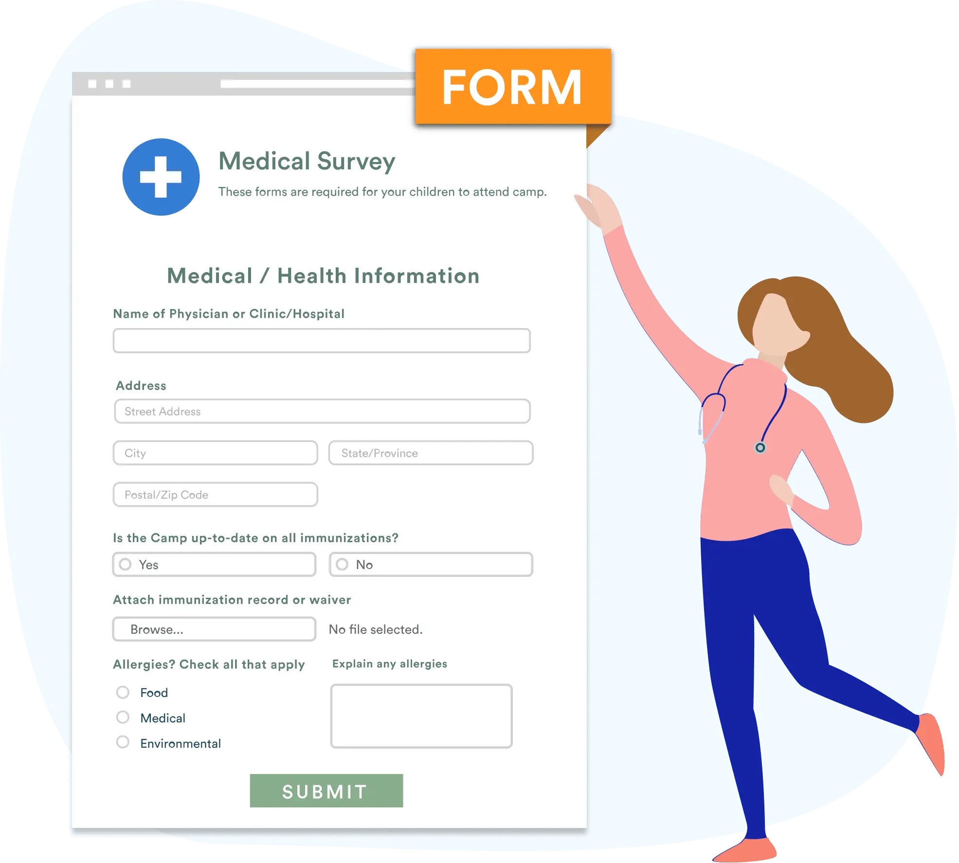 How to attach a child to a clinic if there is no registration