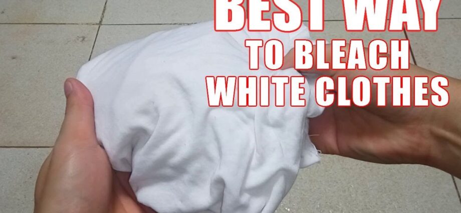 How to bleach white linen? Video