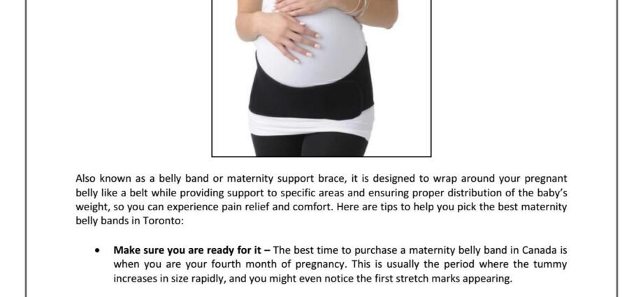 How to choose the right maternity bandage