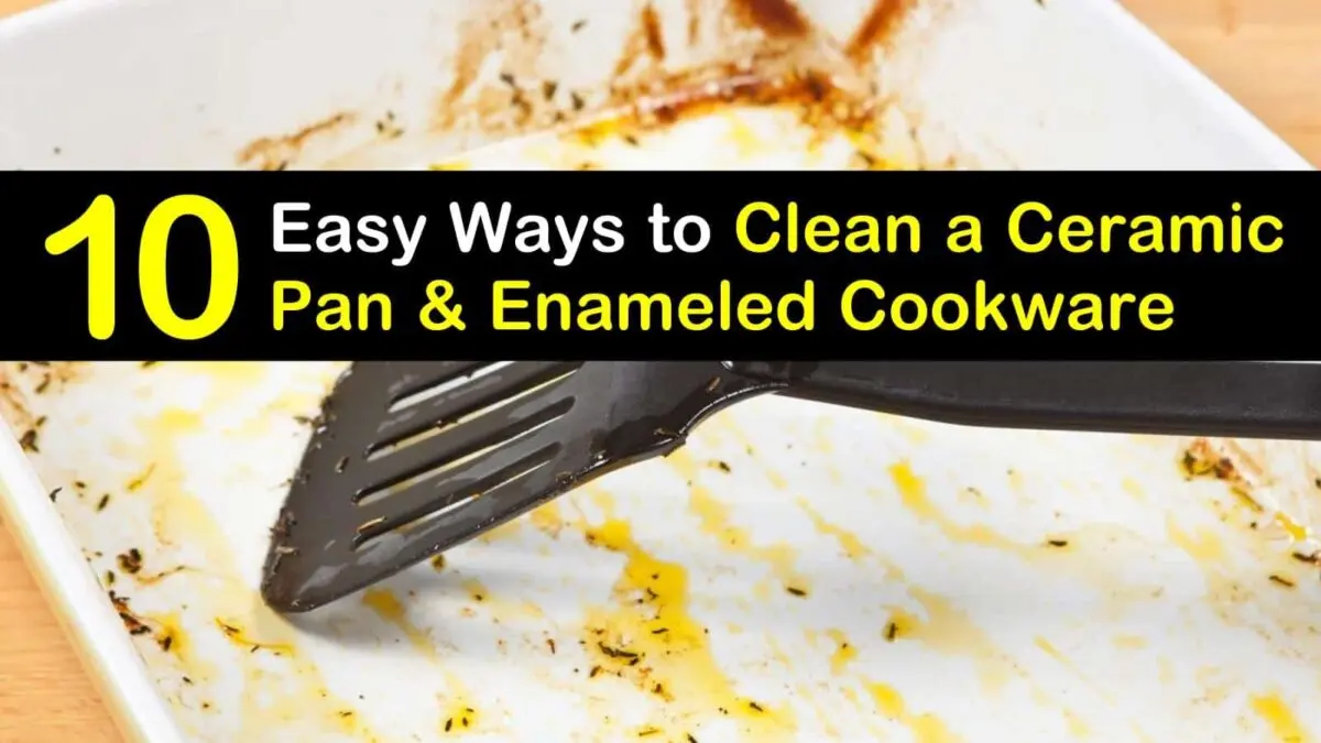 How to clean a ceramic coated pan: safe ways