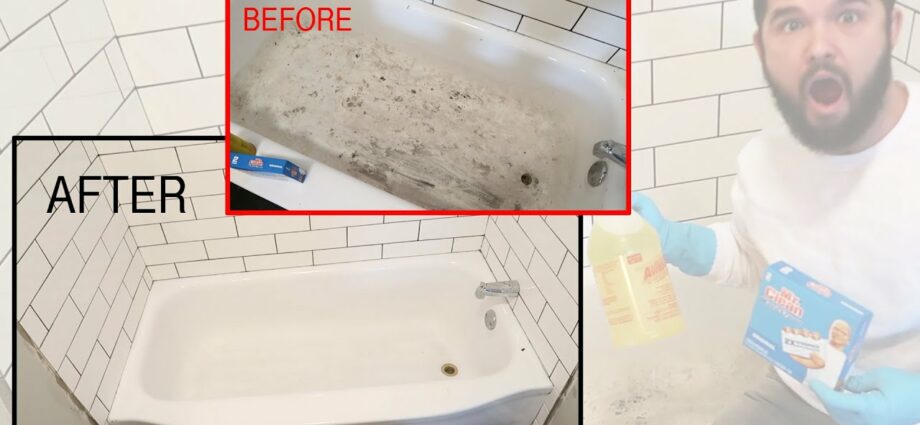 How to clean an old bathtub white